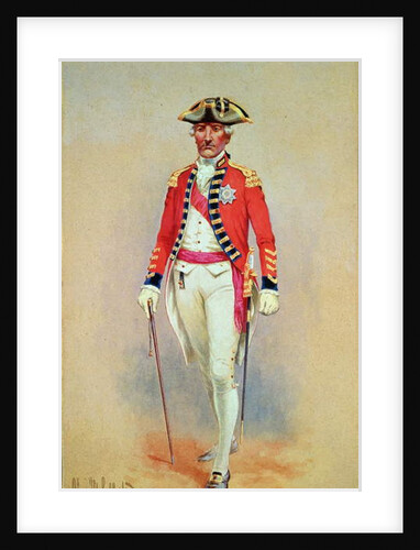 Sir William Howe, Commander in Chief of the British Army in full dress dismounted by Charles MacKubin Lefferts