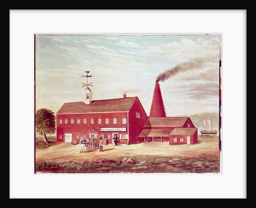 J&R Fisher's Bloomingdale Flint Glass Works, New York City, 1837 by B. Whittle