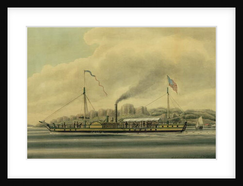 The Hudson River Steamboat, 'Clermont', c.1858 by Richard Varick De Witt