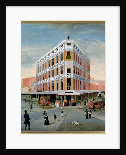 No.7 1/2 Bowery, NYC, c.1837-39 by American School