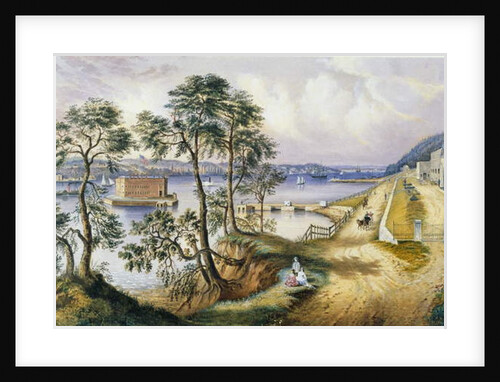 Staten Island and the Narrows from Fort Hamilton, N.Y., c.1861 by Frances Flora Bond Palmer