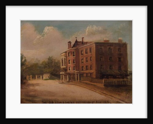 The Old 'Star and Garter', Destroyed by Fire, 1870 by English School
