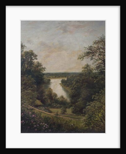 The Thames from the Terrace Gardens, Richmond, Surrey by English School