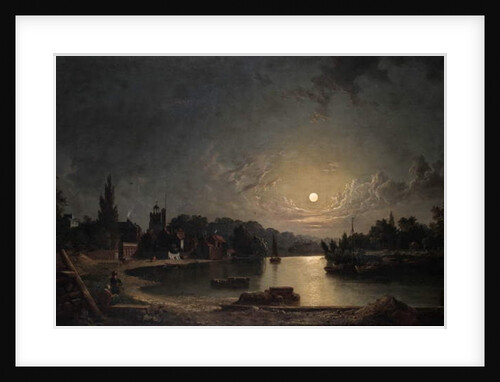 Twickenham by Moonlight, 1835 by Henry Pether