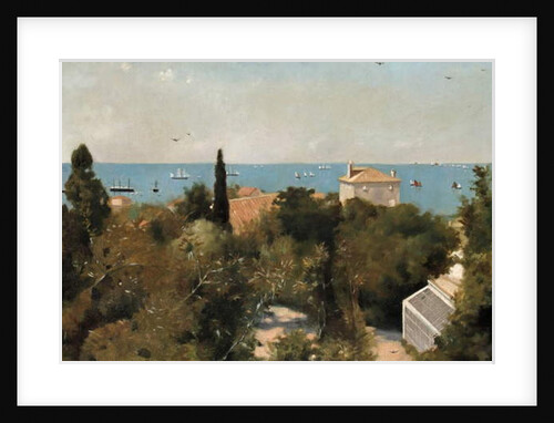 View of the coastline, Trieste, c.1889 by Albert Letchford