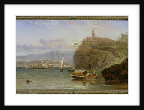 On the Amalfi Coast at Dusk by Arthur Joseph Meadows