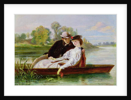 Lovers in a Punt by John-Bagnold Burgess