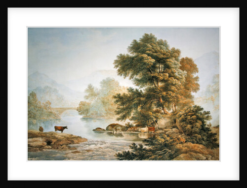 Cattle Watering at a River by John Glover