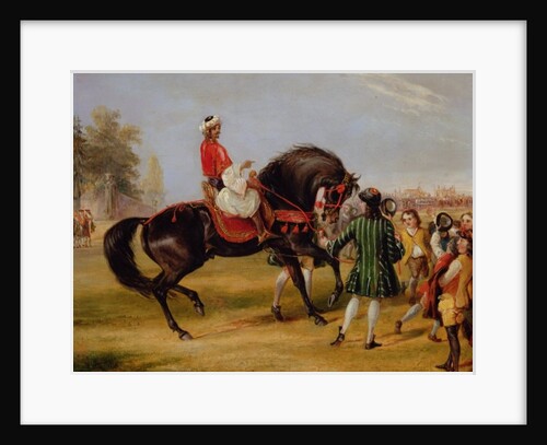 The Earl of Godolphin's 'Scham' with an Arab up, 1845 by Francis Calcraft Turner