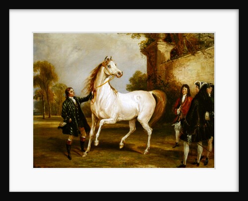 The Earl of Godolphin's 'Roxana' held by her jockey, 1845 by Francis Calcraft Turner