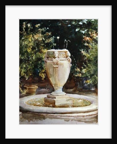 Vase Fountain, Pocantico by John Singer Sargent