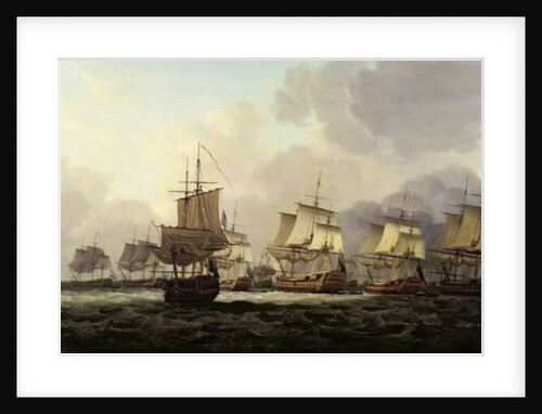 Vice-Admiral Parker's Action with the Dutch Fleet on the Doggerbank, 1781 by Dominic Serres