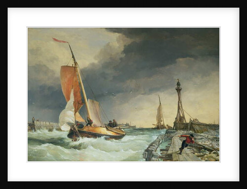 Zuider Zee - boat returning to port by Edward William Cooke