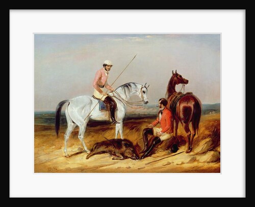 Pig Sticking, 1847 by C.B. Spalding