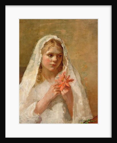 The First Communion - the artist's daughter by William Orpen