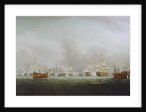The Battle of the Glorious First of June, 1794 by Thomas Whitcombe
