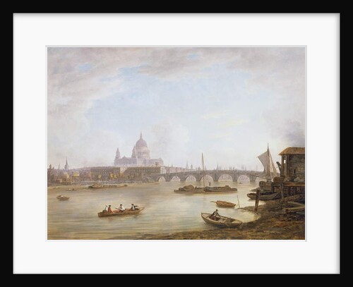 St Paul's and Blackfriars Bridge by William Marlow