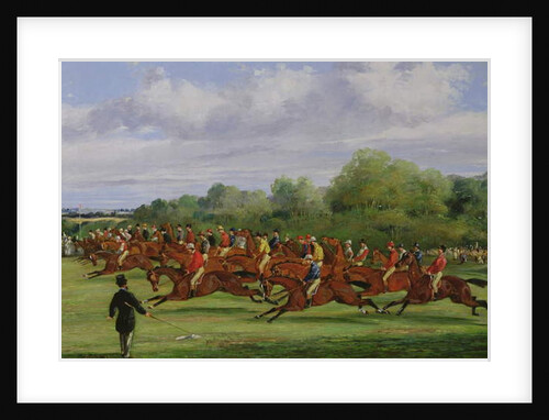 The Start of the 1862 Derby, 1862 by Samuel Henry Alken