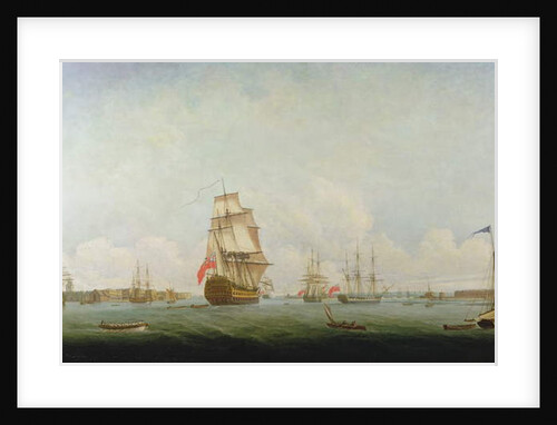 Victory leaving Portsmouth by Captain William Elliott