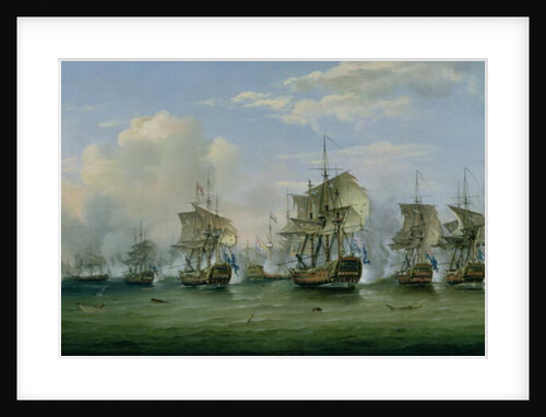 The Battle of Dogger Bank, 1781 by Thomas Luny