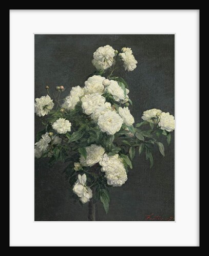 Still Life of White Peonies, 1870 by Ignace Henri Jean Fantin-Latour
