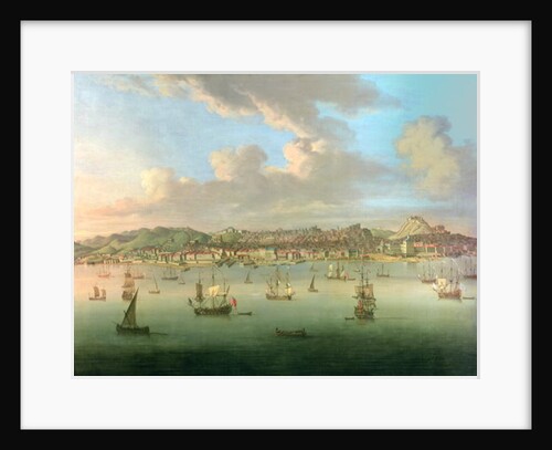 The British Fleet Sailing into Lisbon Harbour, 1735 by Peter Monamy