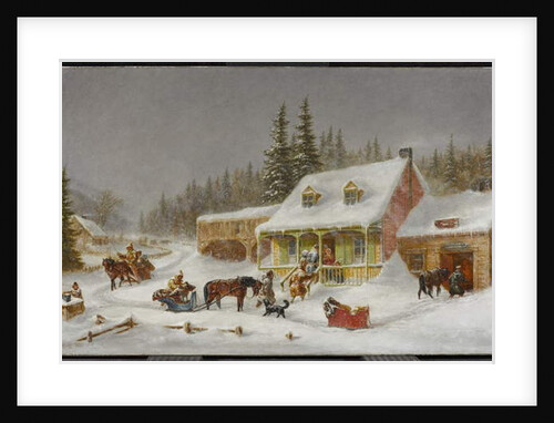 The Blacksmith's Shop. 1871 by Cornelius Krieghoff