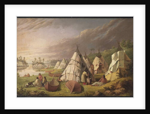 Indian Encampment on Lake Huron, c.1845 by Paul Kane