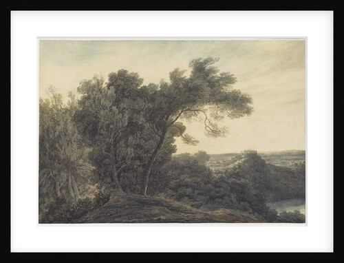 The Lake of Albano and Castel Gandolfo, c.1778 by John Robert Cozens