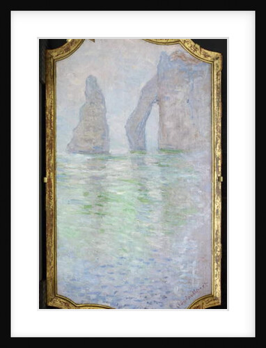 Étretat, L'Aiguille et la Porte d'Aval, 1885-86 by Claude Monet