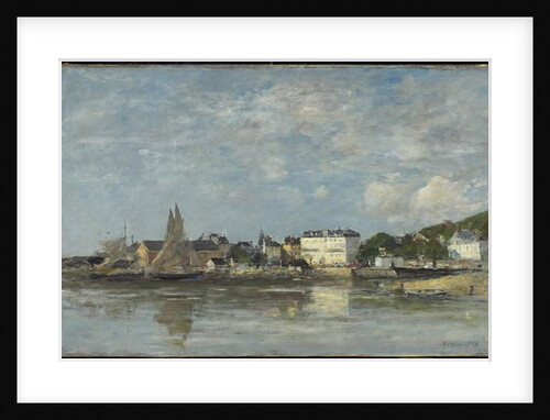 View of the Harbour at Trouville, 1878 by Eugene Louis Boudin