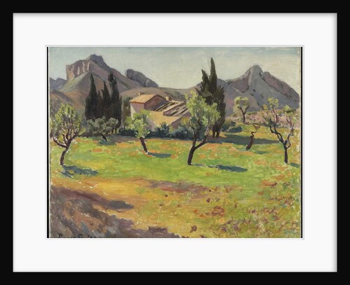 Le Mas de Berne pres St. Remy, Provence, 1927 by Roger Eliot Fry