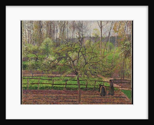 Springtime, Grey Weather, Eragny, 1895 by Camille Pissarro