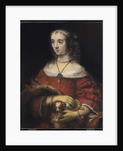 Portrait of a Lady with a Lap Dog, c.1665 by Rembrandt Harmensz. van Rijn