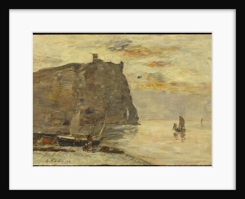 Falaises à Etrétat, 1894 by Eugene Louis Boudin