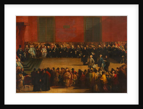 Grand Master Pinto and Council Receiving the Counts of Montegnacco and di Florio, c.1890 by E. Berghinz