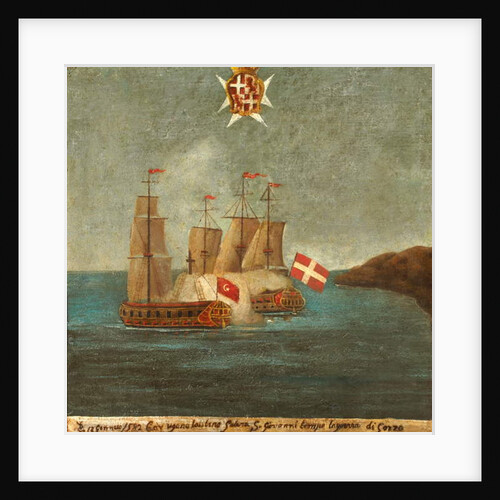 Naval Battle, 1582, Gozo by Maltese School