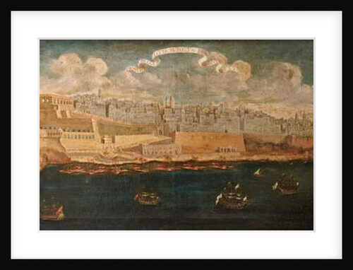 Prospect of the City of Malta from the East, 1680 by Maltese School