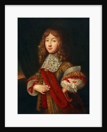 Portrait of a young knight holding insignia, c.1700 by Sebastien (school of) Bourdon