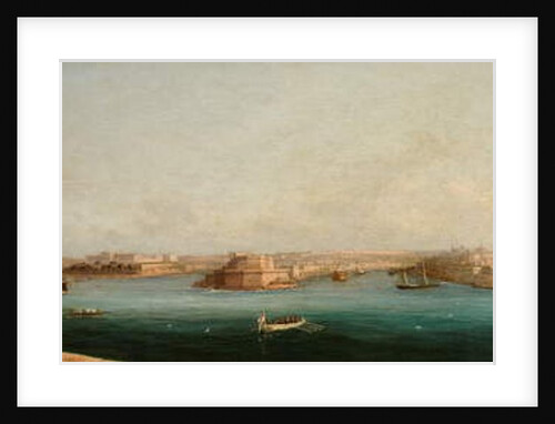 Grand Harbour and Three Cities from the Quayside of Valletta, 1869 by Giancinto Gianni