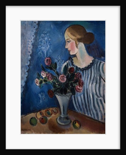 Woman and nature morte, 1918 by Gösta Sandels