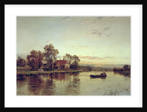River Barge in Lewisham by Alfred de Breanski