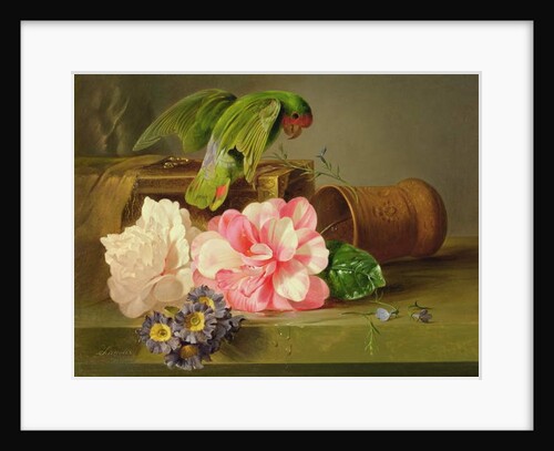 Still Life with Parrot, 1879 by Josef Schuster