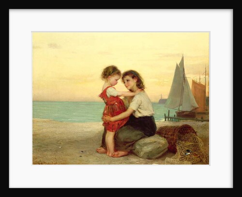 Sisters on the Beach, 1871 by Anton Heinrich Dieffenbach