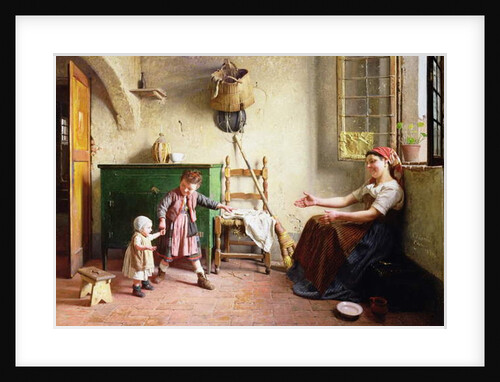 The First Steps, 1876 by Gaetano Chierici