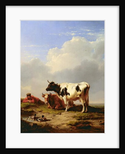 Midday Rest, 1847 by Eugene Joseph Verboeckhoven