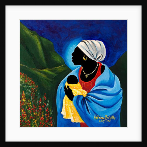 Madonna and child of the garden, 2019 (acrylic on wood by Patricia Brintle