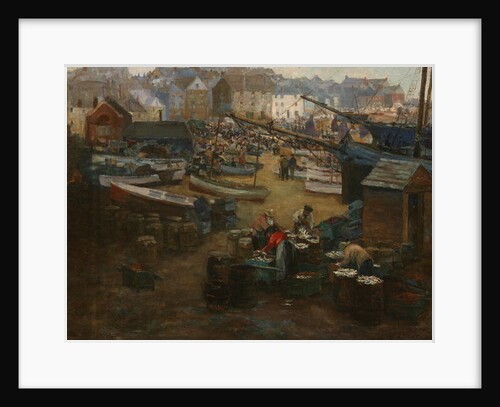 Packing Fish, St. Ives, c.1910 by Gwendoline Margaret Hopton