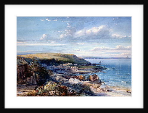 A Mount's Bay Fishing Village 1860 by George Wolfe