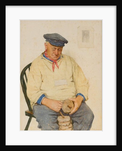 Fisherman Threading Corks by Frederick James McNamara Evans